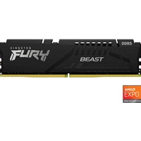 Kingston FURY Beast (KF556C36BBEK2-128)128GB (64GB x2),  DDR5 5600MT/s Memory DIMM - Black Kingston FURY Beast (KF556C36BBEK2-128)128GB (64GB x2),  DDR5 5600MT/s Memory DIMM - Black